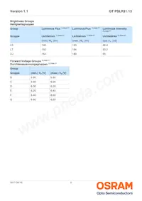 GT PSLR31.13-LSLU-T1T2-1-150-R18 Datasheet Pagina 5