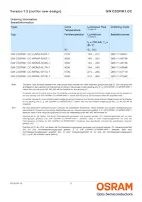GW CSSRM1.CC-MSMT-5F-1-700-R18-XX數據表 頁面 2