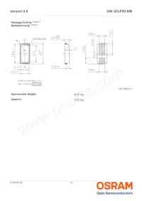 GW JCLPS2.EM-GTHP-A10310-1-65-R33 데이터 시트 페이지 14