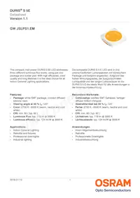 GW JSLPS1.EM-LPLR-XX57-1-150-R18 Datasheet Copertura