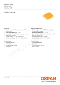 GW P7LL32.CM-QBQE-XX57-1-450-R18 Datasheet Cover