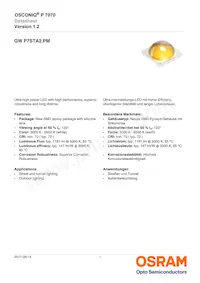 GW P7STA2.PM-QURQ-45S5-1-1400-R33 Datasheet Cover