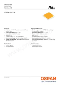 GW P9LR34.PM-M3M4-XX52-1-45-R18 Datasheet Copertura