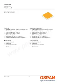 GW P9LT31.CM-PRPS-XX55-1-150-R18 Datasheet Copertura