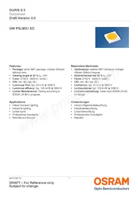 GW PSLMS1.EC-GSGU-5C7E-1 Datasheet Cover