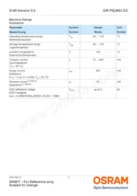 GW PSLMS1.EC-GSGU-5C7E-1 Datasheet Page 3