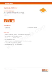 GW QSLR31.EM-LWLY-XX51-1-150-R18 Datasheet Copertura