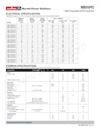 HB01U05S05YC Datasheet Pagina 2