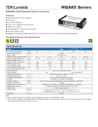 HQA2W085W150V-N07-S Datasheet Copertura