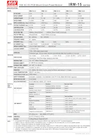 IRM-15-3.3 Datasheet Page 2