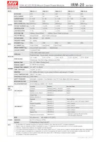 IRM-20-3.3 Datasheet Page 2