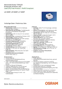 LA G6SP-CBEA-24-1-Z Datasheet Copertura