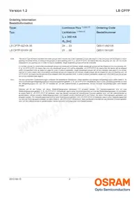 LB CP7P-GZHX-35-0-350-R18 Datasheet Page 2