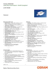 LCW W5SM-JXKX-4J8K-Z 데이터 시트 표지