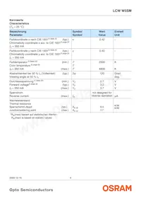 LCW W5SM-JXKX-4J8K-Z Datasheet Page 4