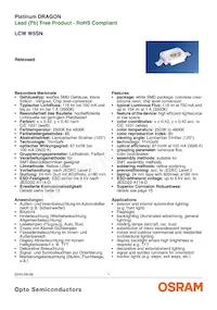 LCW W5SN-KXLX-4U9X-0-700-R18-Z Datasheet Cover