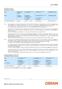 LCY G6SP-CBDB-5E-1-140-R18-Z Datasheet Pagina 2