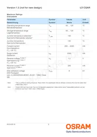 LD CQAR-AR-3-L1L2-700-R18-XX Datasheet Page 3