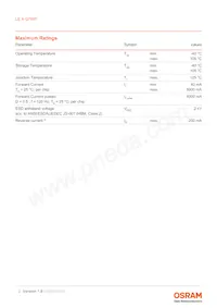 LE A Q7WP-NXPX-23-0-A40-R18-Z Datasheet Pagina 2