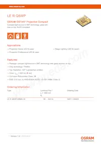 LE R Q8WP-KBMA-34-0-A40-R18-Z Datasheet Cover
