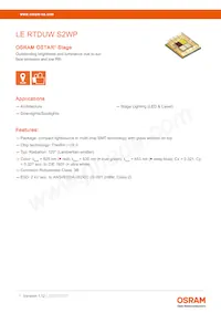 LE RTDUW S2WP Datasheet Copertura