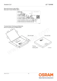 LE T Q9WM-JZKX-23-0-350-R18-Z-PR Datasheet Pagina 18