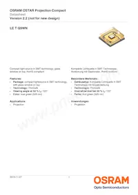 LE T Q9WN-LYLZ-25-0-700-R18-Z Datasheet Cover