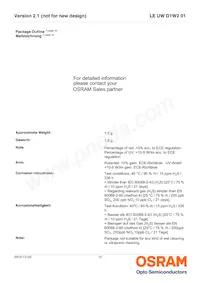 LE UW D1W2 01-5N6N-JM-T10-XX Datasheet Pagina 12