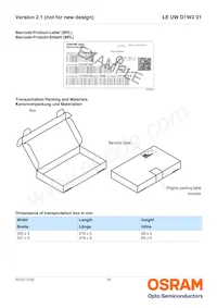 LE UW D1W2 01-5N6N-JM-T10-XX Datasheet Pagina 16