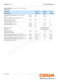 LE UW D1W4 01-7P6Q-JM-T10-VAR Datasheet Page 4