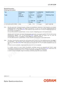 LE UW S2W-PXQX-4P7R Datasheet Page 2