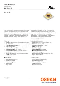 LR CP7P-JSJU-1-0-350-R18 Datasheet Cover