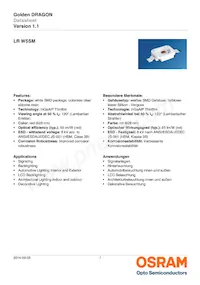 LR W5SM-HZJZ-1-1-400-R18-Z Datasheet Cover