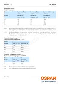 LR W5SM-HZJZ-1-1-400-R18-Z Datasheet Page 5