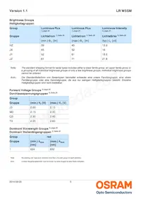 LR W5SM-HZJZ-1-1-400-R18-Z Datasheet Pagina 5