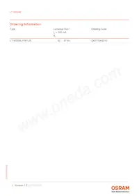 LT W5SM-JYKY-25-0-350-R18-Z Datasheet Pagina 2