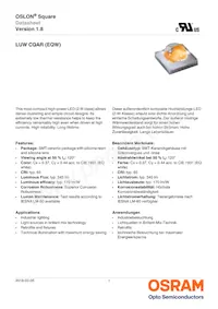 LUW CQAR-NPNR-MMMW-1 Datasheet Cover