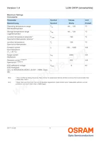 LUW CR7P-LRLT-GPGR-1-350-R18 Datasheet Page 3