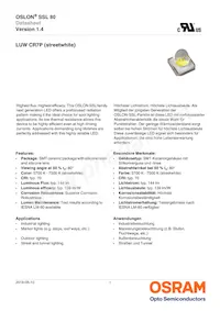 LUW CR7P-LTLU-HQJQ-L1L2-350-R18-XX Datasheet Cover