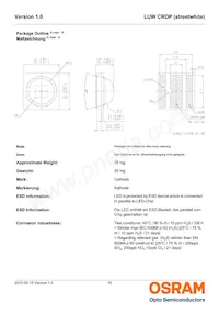 LUW CRDP-LQLS-HPJR-1-350-R18 Datasheet Pagina 10