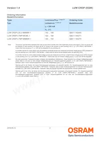 LUW CRDP-LUMP-MMMW-1-350-R18-XX Datasheet Page 2