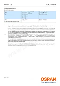 LUW CVBP.CE-8K8L-GMKM-8E8H Datasheet Page 2