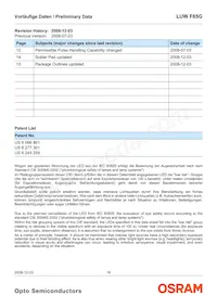 LUW F65G-KXLY-5P7R Datasheet Pagina 18