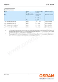 LUW W5AM-LXLY-6P7R-0-350-R18-Z Datasheet Pagina 2