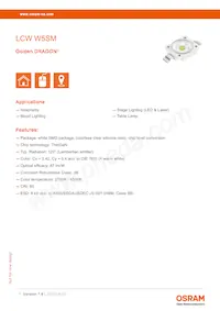 LUW W5SM-KYKZ-7P7Q-1-350-R18-Z Datasheet Cover
