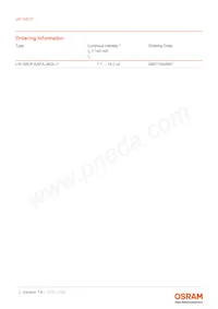 LW G6CP-EA-NKOK-1-140-R18-Z-AL Datasheet Pagina 2