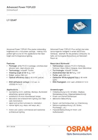 LY G5AP-CZDZ-36-1-100-R18-Z Datasheet Cover