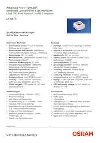 LY G67B-ABCA-26-1-Z Datasheet Cover