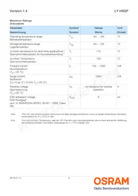 LY H9GP-HZKX-36 Datasheet Pagina 3