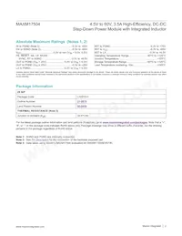 MAXM17504ALJ+T Datasheet Page 2